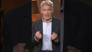 #HarrisonFord describes filming his final scenes as #IndianaJones 🎬 #DialOfDestiny #Shorts