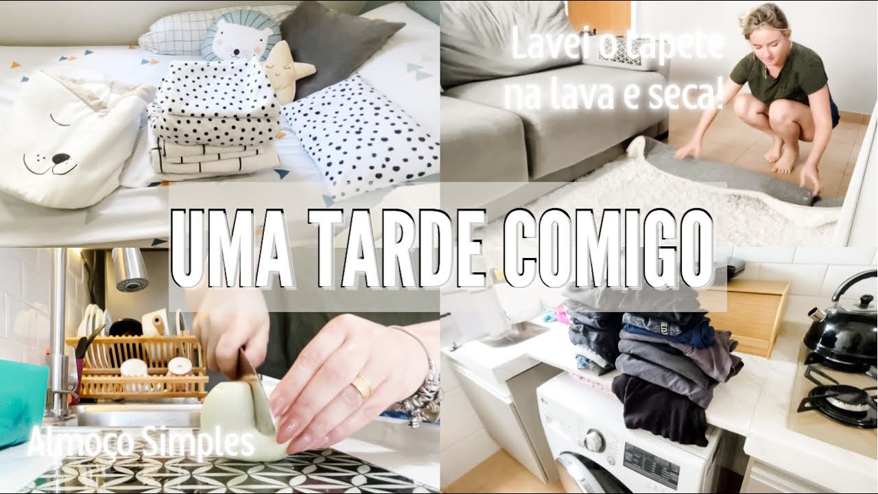 ROTINA | Almoço + lavei o tapete na máquina ✨🤍