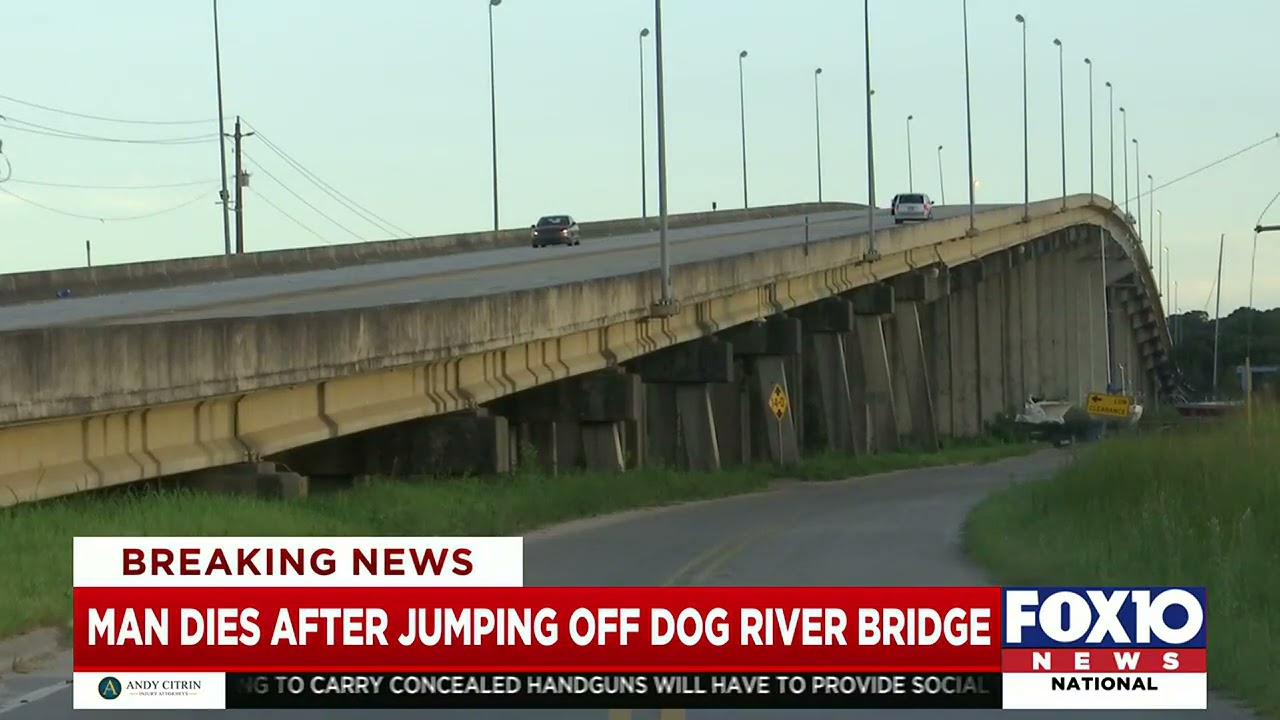 Man dies after jumping off Dog River Bridge YouTube