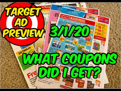 3/1/20 WHAT COUPONS DID I GET? | 🎯 AD PREVIEW!