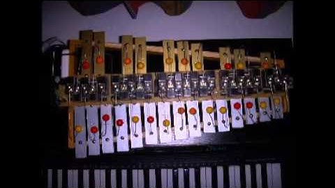 MIDI xylophone playing with Keyboard "Let it be"