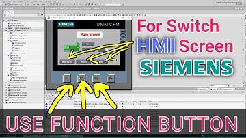 How to Use Function Button to Switch Screens in Siemens HMI | TIA Portal Tutorial