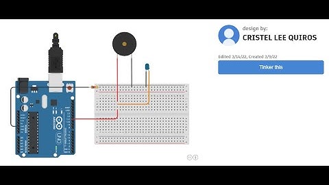 Piezo Speaker Activity using Tinkercad