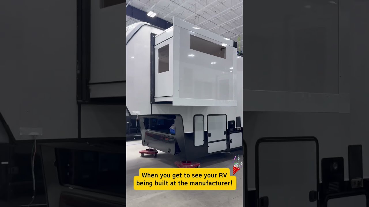 WE FOUND OUR BRINKLEY ON THE FACTORY LINE! #BrinkleyRV #FifthWheel #RVLife