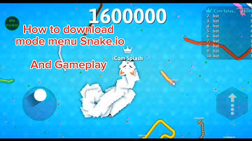 Snake.io mod menu Tutorial | And Gameplay #01 Latest Version 2.1.9