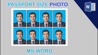 How to Create Passport Size Photo in Ms-Word Tamil || Naveen Kumar