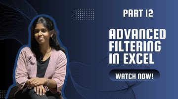 🎯 Master Advanced Filtering in Excel | Step-by-Step Guide 🎯 | PART 12