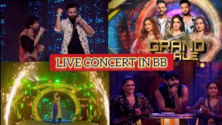 Concert in bigg boss | asees kaur and tony kakkar in bigg boss | Elvish manisha dance in bigg boss