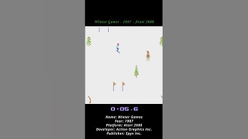 Winter Games - 1987 - Atari 2600 ( Atari VCS ) ( Shorts ) #games #atari #atari2600 #atarivcs #game