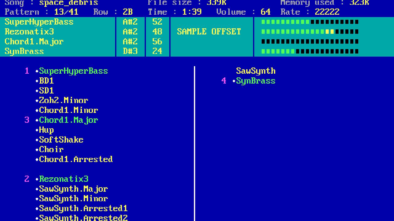 Space Debris - Captain/Image, 1991 (Dual Module Player 1.53) PC/DOS ...