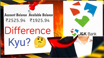J&k Bank mPay Delight Plus Account Balance And Available Balance Difference Jk Bank