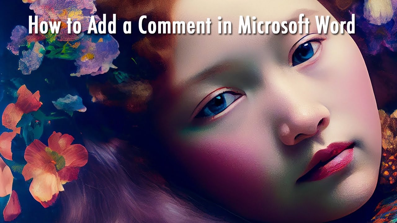 How to Add a Comment in Microsoft Word YouTube