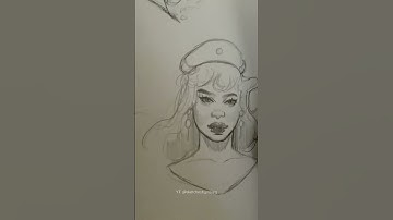 How I draw in my sketchbook: Timelapse 😳✨ #howtodraw #drawing #shorts