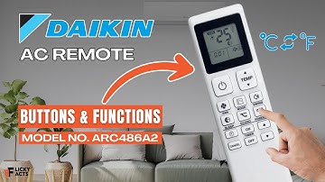 Daikin AC Remote Buttons & Functions (Model No: ARC486A2) | Heat Pump Remote Guide