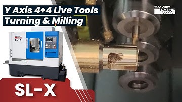 How the SL-X CNC Lathe Performs Turning and Milling Without a Power Turret? #cnclathe #smartlathe