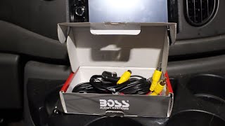 How to install a rear view reverse backup camera in your car/truck (BOSS CAM22)