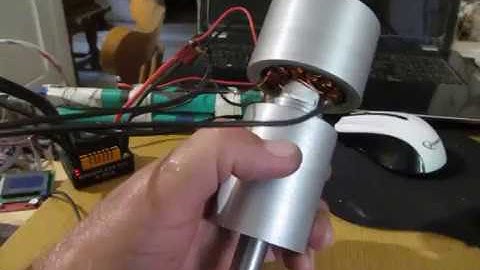 DIY BRUSHLESS CNC SPINDLE MOTOR TEST