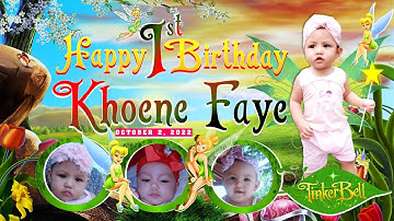 HOW TO MAKE BIRTHDAY TARPAULIN LAYOUT AND DESIGN IN MS POWERPOINT II TINKERBELL THEMED