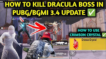HOW TO KILL DRACULA BOSS IN PUBG/BGMI 3.4 UPDATE ✅ SINGLE