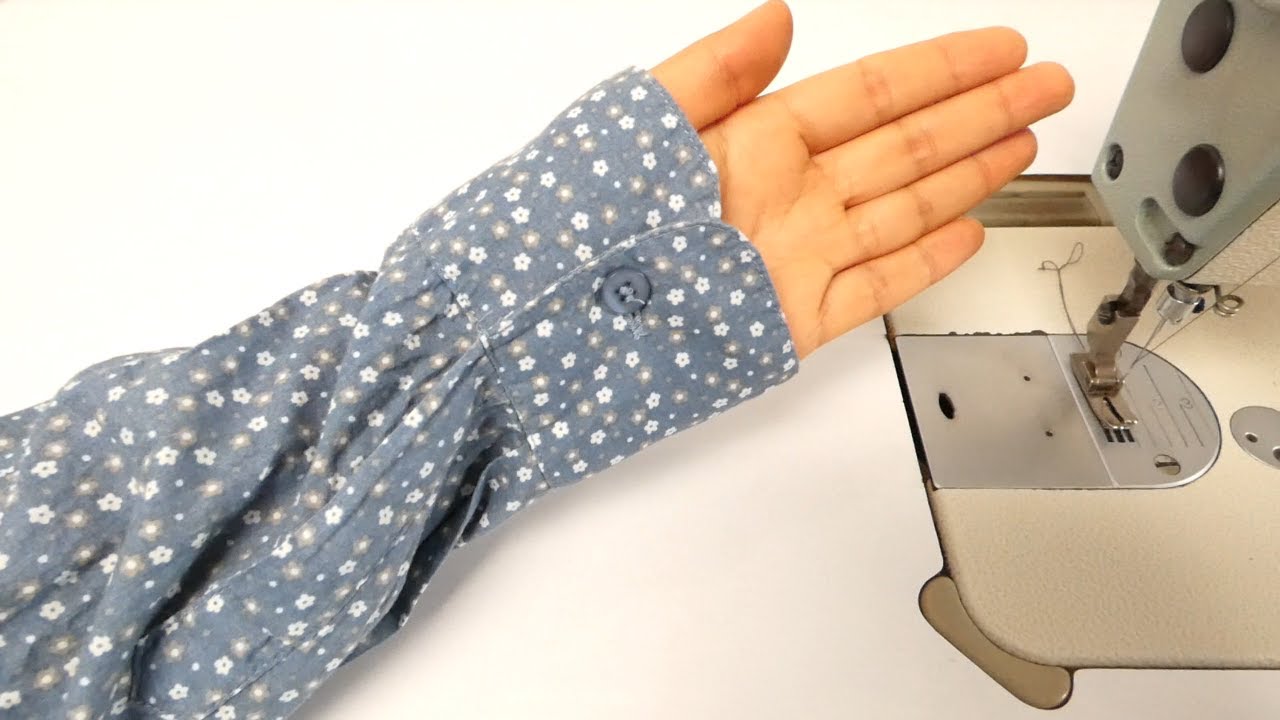 Como reducir la manga larga de una camisa /trucos para arreglar ropa