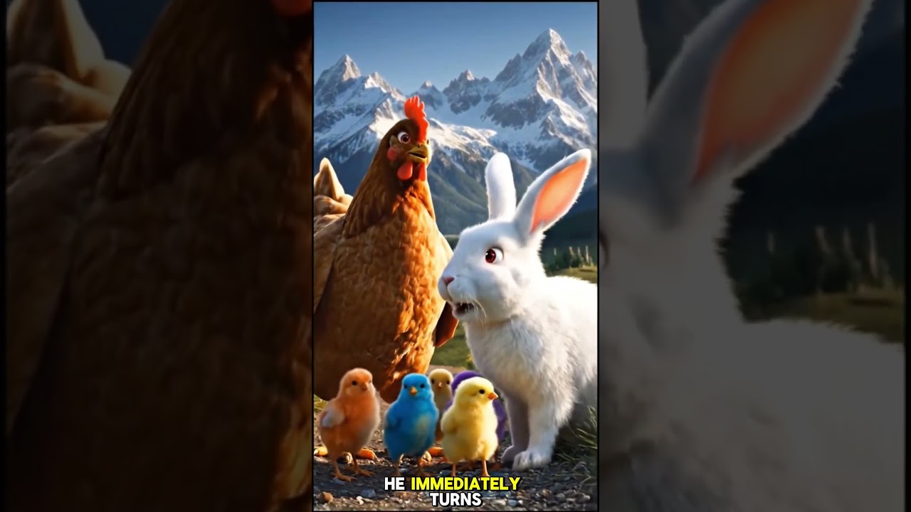 Как кролик помог цыпленку