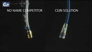Compressed air optimization  Hose clamps vs CEJN StreamLine | CEJN