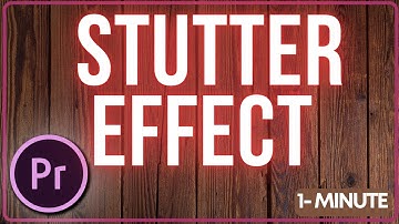 How to do Stutter Effect Premiere Pro | Learn Adobe #adobepremierepro