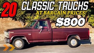 Affordable Classic Trucks – 20 Craigslist Finds for Enthusiasts!