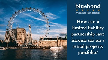 How can a limited liability partnership save income tax on a rental property portfolio?