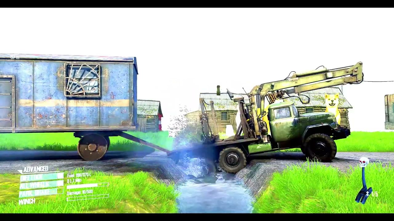 Spintires: MudRunner Truck Mod Gameplay | Skill Test in Deep Mud | Game Daily15