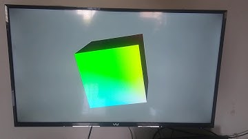 Kmscube on rockpi4 - mainline Linux 5.7