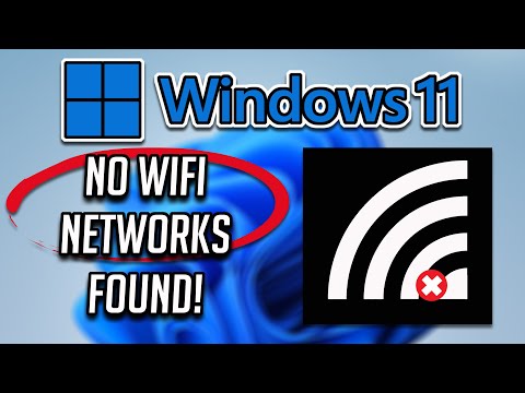 How To Fix No WiFi Networks Found But WiFi Is Turned On | Windows 11  - 2023