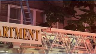 Fire in a 3-story building on E Madison St.