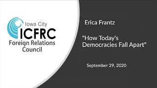 Celebrity ICFRC: How Today's Democracies Fall Apart Wealth