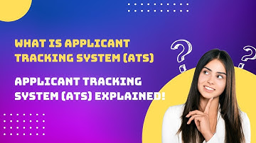 What is applicant tracking system ATS Applicant Tracking System ATS EXPLAINED!