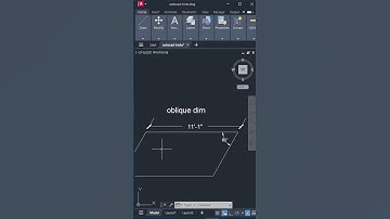 How To Add Oblique Dimensions In AutoCAD #shorts  #autocad #autocad2024
