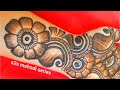 Very easy and simple mehndi designs for front hand shorts eidmehndi