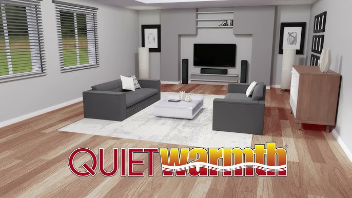 QuietWarmth QWARM3X166F120 Floor Heating Mat, Black