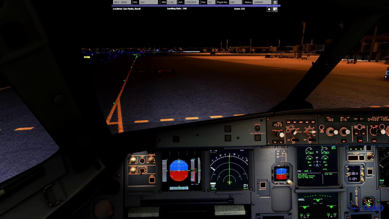 MSFS 2020 | SBCT → SBGR | Cockpit View | Voo Online IVAO