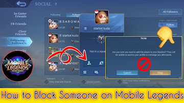 How to Block Someone on Mobile Legends | How to Blacklist Someone in Mobile Legends 