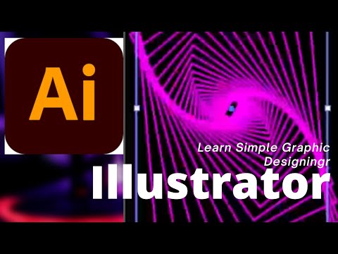 How to create Swirl Lines background in illustrator- Adobe illustrator Tutorials