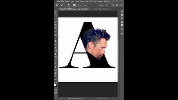 Create letter portrait in Photoshop 2023/#photoshoptutorial #photoshop #shortvideo #virelshorts