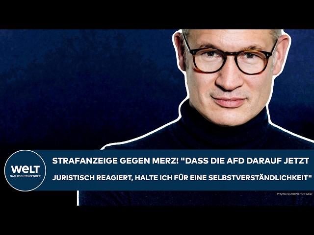 MERZ: "Dass die AfD darauf jetzt juristisch reagiert, halte ich für eine Selbstverständlichkeit!"