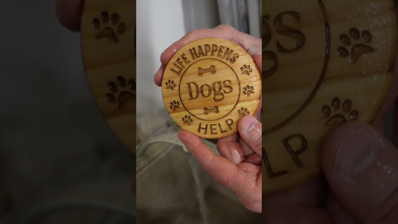 Laser Engraving A Wooden Coaster