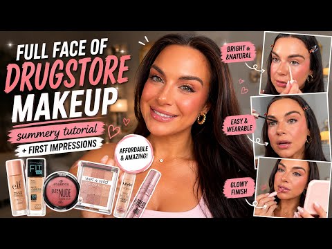 FULL FACE OF DRUGSTORE MAKEUP 💄 | Summer Makeup Tutorial + First Impressions 2026
