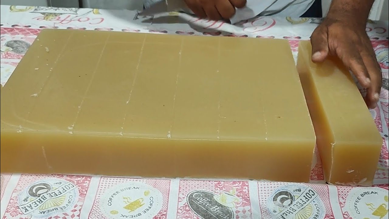 Sabão glicerinado sem água sanitária e sem Detergente simples é fácil de fazer 
