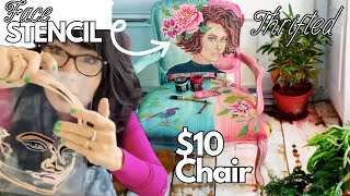 Painting Upholstery / tiny house makeover