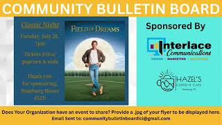COMMUNITY BULLETIN BOARD