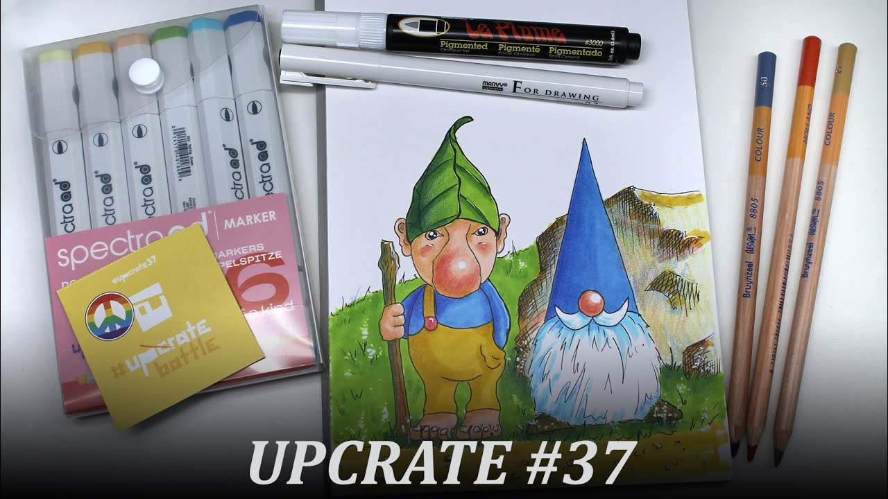 UPCRATE 37 // Mystery ART SUPPLIES subscription box // Unboxing and
