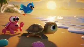 Milo the Tiny Turtle 🐢✨ | Cute Kids Cartoon #shorts